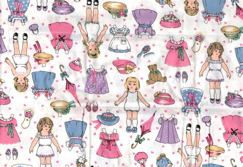 paper doll fabric